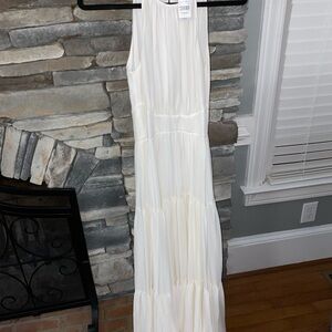 L'AGENCE Ivory Sleeveless Dress